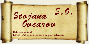 Stojana Ovčarov vizit kartica